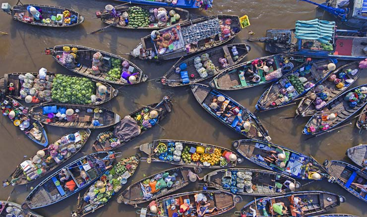 Can tho floating market